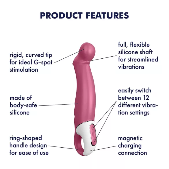 Satisfyer Petting Hippo - puni se, vodootporni vibrator (roze)
