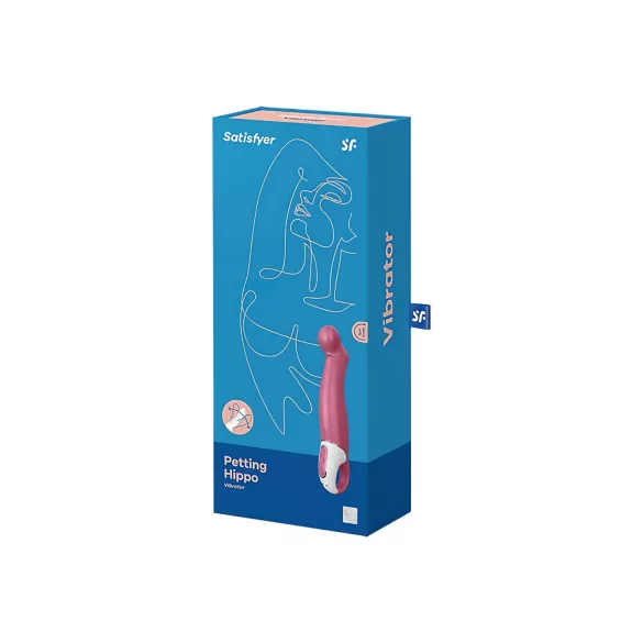 Satisfyer Petting Hippo - puni se, vodootporni vibrator (roze)