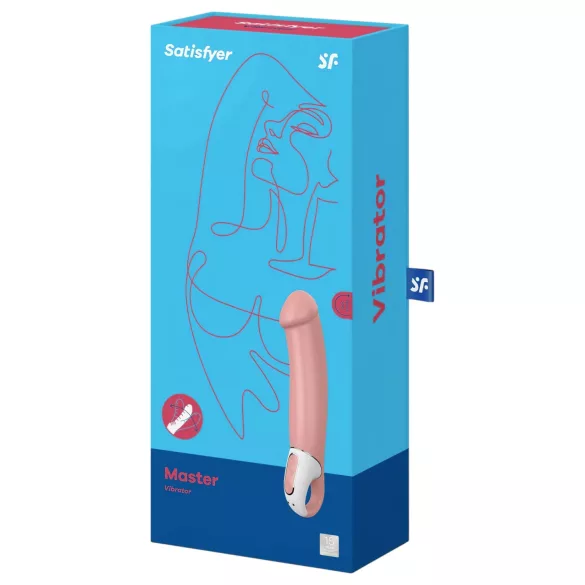 Satisfyer Master - vodootporni punjivi vibrator (prirodna boja)