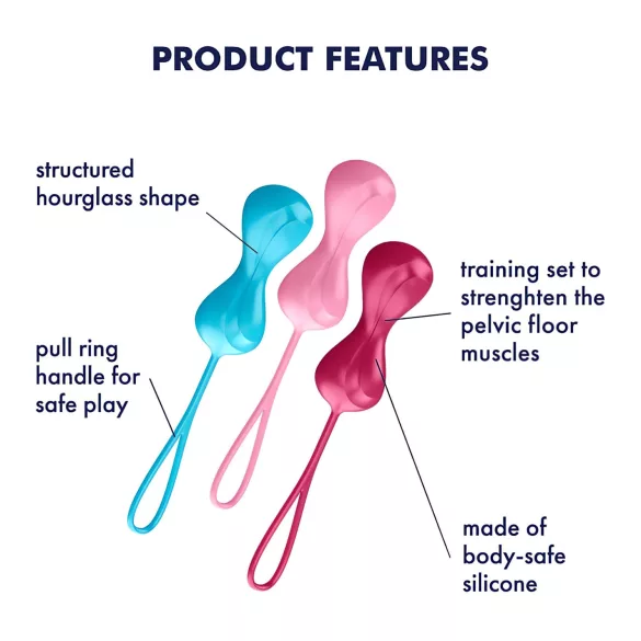 Satisfyer Power Balls – set kuglica za Kegelove vežbe (3 komada)