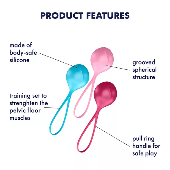 Satisfyer Kegel Loptice - set od 3 dela