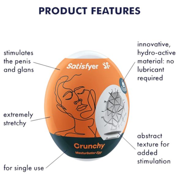 Satisfyer Egg Crunchy - jaje masturbator (1 komad)