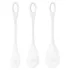 Satisfyer Yoni Power 1 - set joni kuglica - belo (3 komada)