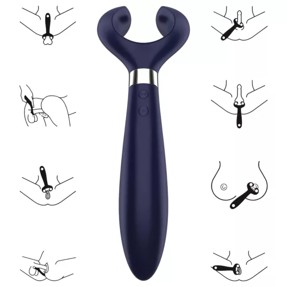 Satisfyer Endless Fun - punjivi, vodootporni vibrator za parove (plavi)