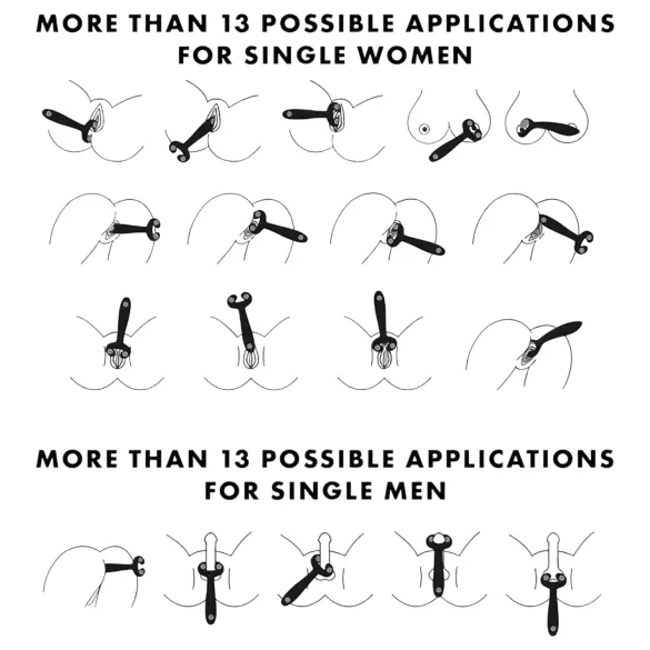 Satisfyer Endless Fun - punjivi, vodootporni vibrator za parove (plavi)