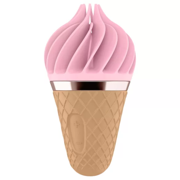 Satisfyer Sweet Treat - punjiva rotirajuća vibrator za klitoris (ružičasto-smeđa)