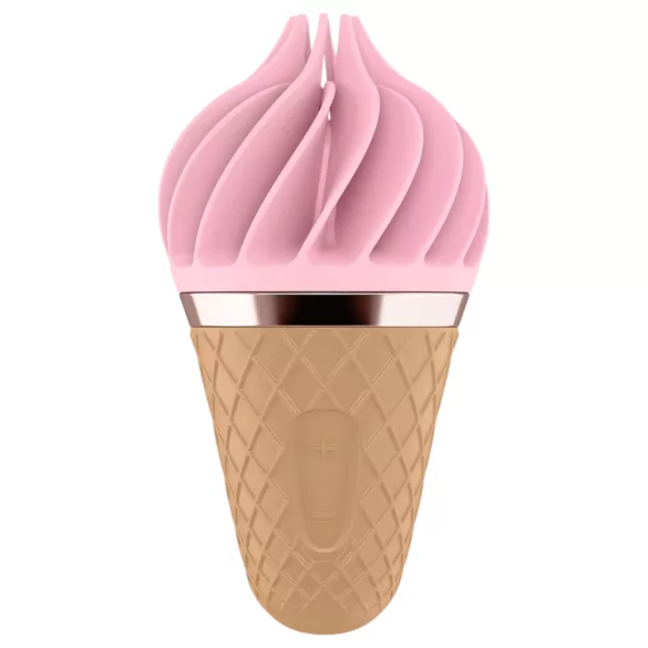Satisfyer Sweet Treat - punjiva rotirajuća vibrator za klitoris (ružičasto-smeđa)