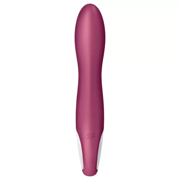 Satisfyer Big Heat - bežični, grejni G-tačka vibrator (crveni)