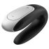Satisfyer Double Fun - pametan, vodootporan parni vibrator (crni)