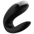 Satisfyer Double Fun - pametan, vodootporan parni vibrator (crni)
