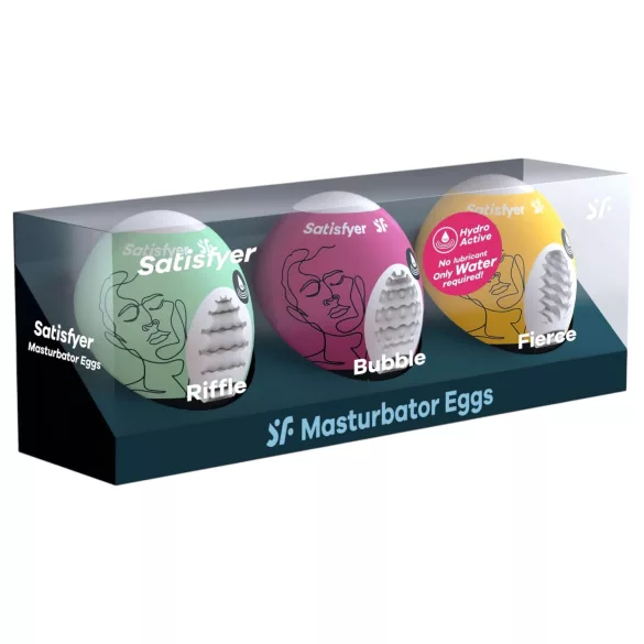Satisfyer Egg RBF - set od 3 masturbatora jajeta