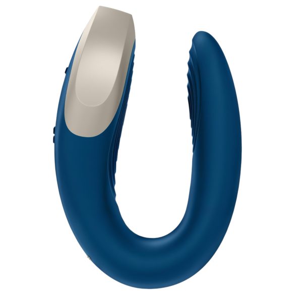 Satisfyer Double Love - pametni parni vibrator (plava)