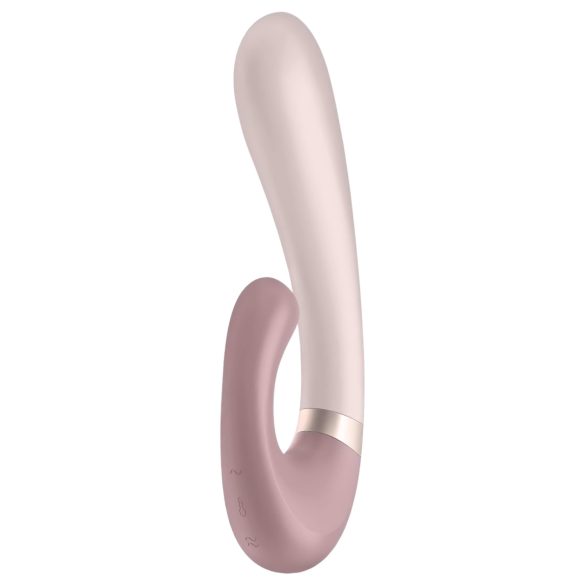 Satisfyer Heat Wave - pametni, grejni vibrator sa ručkom (bež)