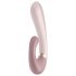 Satisfyer Heat Wave - pametni, grejni vibrator sa ručkom (bež)