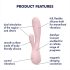 Satisfyer Mono Flex - pametan vodootporni vibrator (ružičasti)