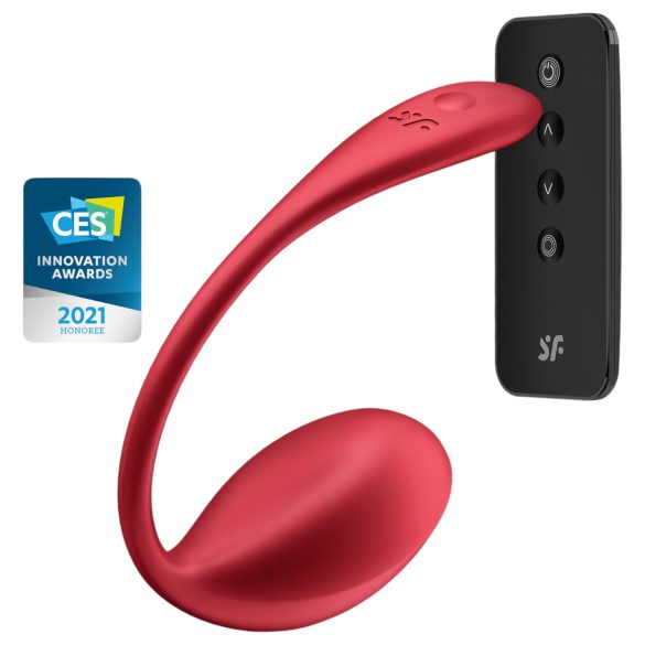 Satisfyer Shiny Petal - radio vibrirajuće jaje (crveno)