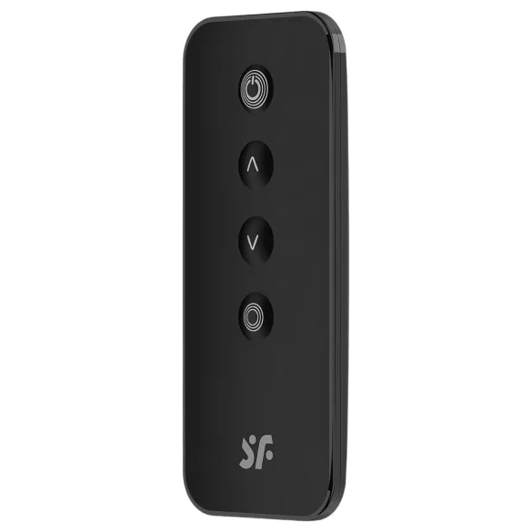 Satisfyer Ribbed Petal - crno bežično vibrirajuće jaje