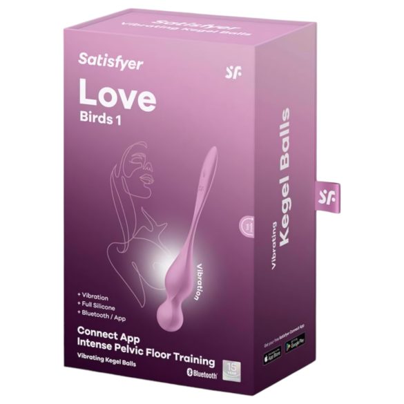 Satisfyer Love Birds 1 - pametna, vibrirajuća ljubavna kuglica (roze)