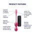 Satisfyer Love Birds 2 - pametna vibraciona gejša kugla (roze)