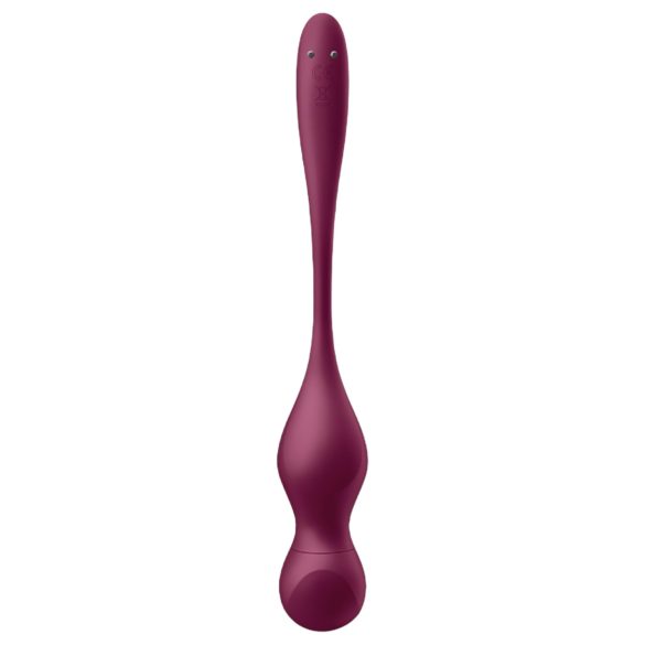 Satisfyer Love Birds Vary - pametne, višenamenske gejša kuglice (crvene)