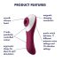 Satisfyer Double Delight - punica i klitoralni vibrator (crveni)