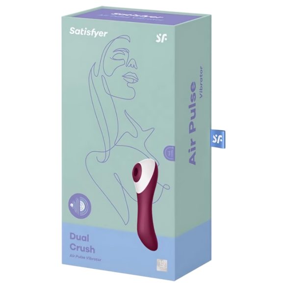 Satisfyer Double Delight - punica i klitoralni vibrator (crveni)