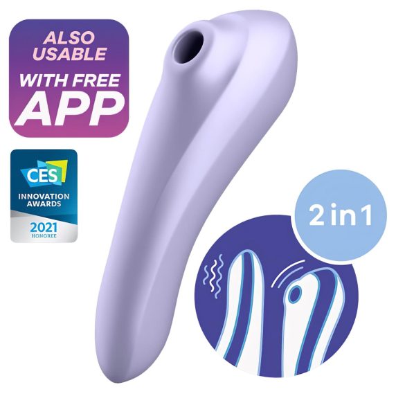 Satisfyer Dual Pleasure - pametan 2u1 vazdušni vibrator (ljubičasti)