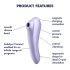Satisfyer Dual Pleasure - pametan 2u1 vazdušni vibrator (ljubičasti)
