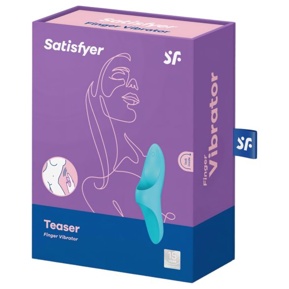 Satisfyer Teaser - vodootporni prstni vibrator (tirkiz)