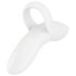 Satisfyer Bold Lover - Punjivi, vodootporni prstni vibrator (bela)