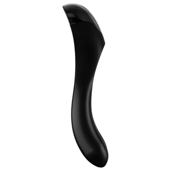 Satisfyer Candy Cane - punjivi vodootporni dvostruki vibrator (crni)