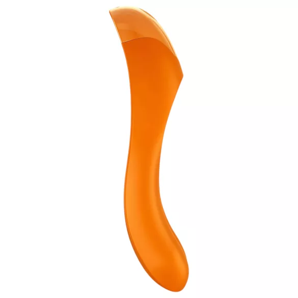 Satisfyer Candy Cane - punjivi, vodootporni dvostruki vibrator (narandžasti)