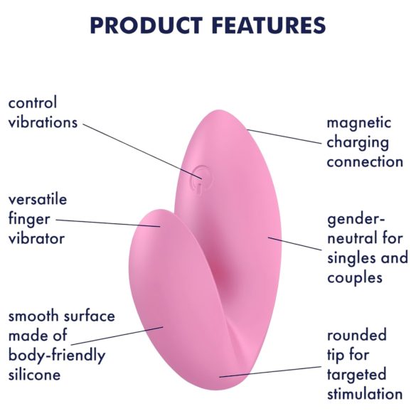 Satisfyer Love Riot - punjivi, vodootporni prstni vibrator (roze)