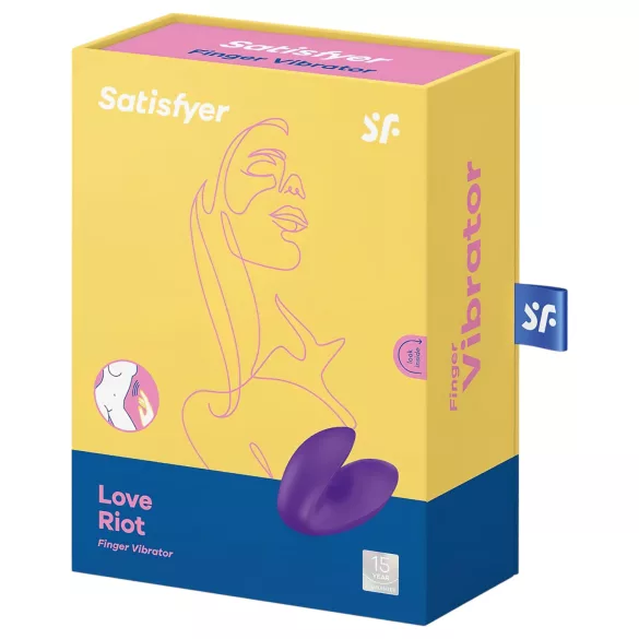 Satisfyer Ljubavna Pobuna - punjivi, vodootporni vibrator za prst (ljubičasti)
