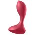 Satisfyer Backdoor Lover - punjivi, vodootporni analni vibrator (crveni)
