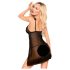 Penthouse After Sunset - prozirna babydoll haljina i tanga (crna) - L/XL