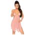 Penthouse Sweet Beast - ružičasti babydoll set (roze) - M/L