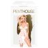Penthouse Slatka Zver - cvetni babydoll komplet (bela) - M/L