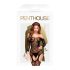 Penthouse Top-Notch - otvoreni mrežasti set (crni)