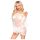 Penthouse Lip Smacker - čipkasti set sa spuštenim ramenima (beli) - M/L