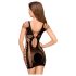 Penthouse Juicy Poison - crna mini haljina na bretele