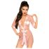 Penthouse Midnight Mirage - satenski ogrtač i tanga (roze) - XL