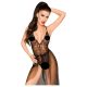 Penthouse Best Forplay - čipkasti bodi sa til maramom (crna) - M/L