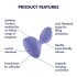 Satisfyer Sweet Seal - pametan analni vibrator (ljubičasti)