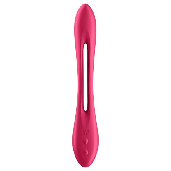 Satisfyer Elastic Joy - punjivi, fleksibilni parni vibrator (crveni)