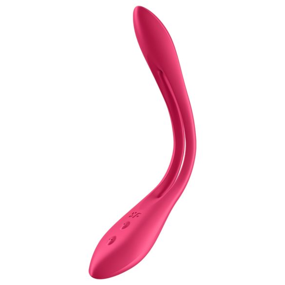 Satisfyer Elastic Joy - punjivi, fleksibilni parni vibrator (crveni)