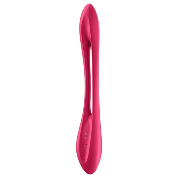 Satisfyer Elastic Joy - punjivi, fleksibilni parni vibrator (crveni)