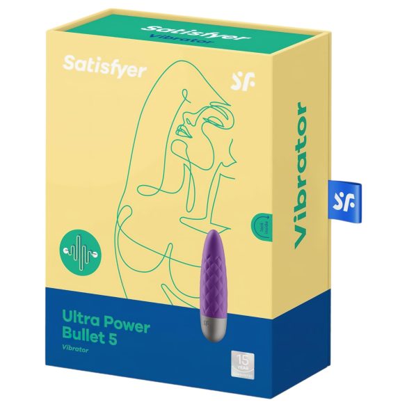 Satisfyer Ultra Power Bullet 5 - punjivi, vodootporni vibrator (ljubičasti)