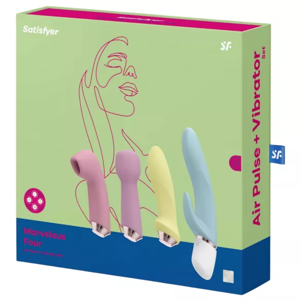 Satisfyer Marvelous Four - set akumulatora vibratora (4 dela)