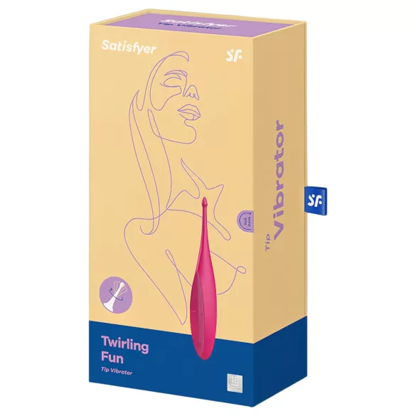 Satisfyer Twirling Fun - akumulatorski, vodootporni crveni vibrator za klitoris